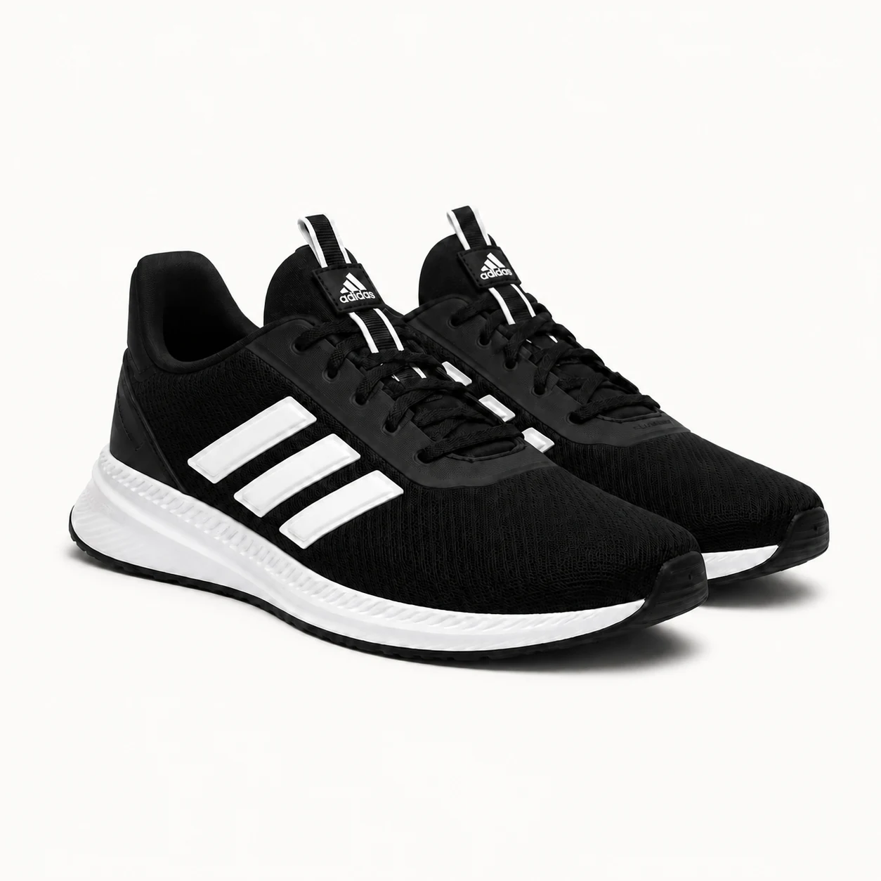Par de tenis Adidas X_PLR Path negros con tres franjas blancas