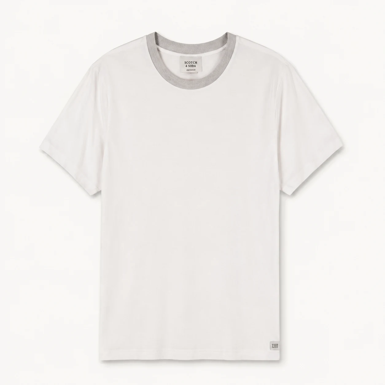 Playera Scotch & Soda blanca de manga corta